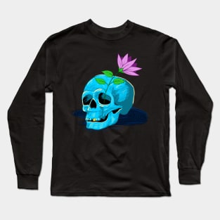 skull and rose Long Sleeve T-Shirt